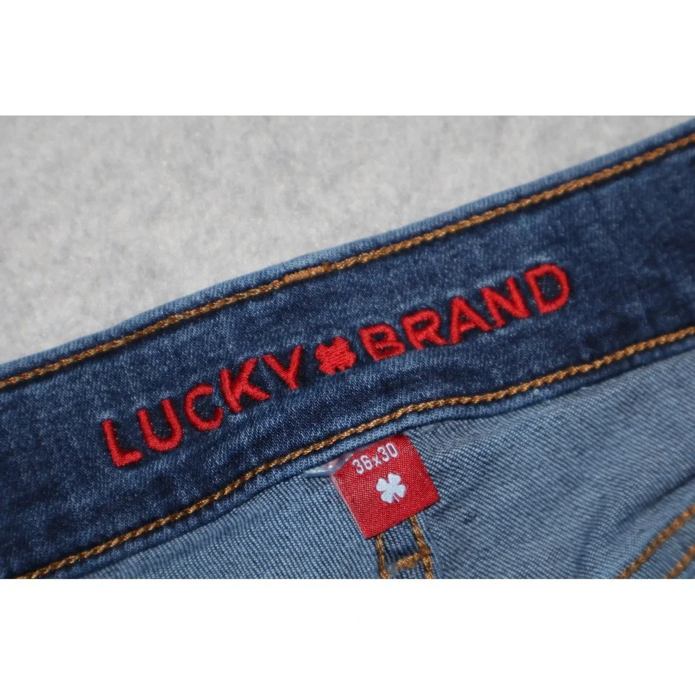 Lucky Brand Jeans Mens 36x30 Blue 223 Straight Leg Denim Pants Cotton Blend